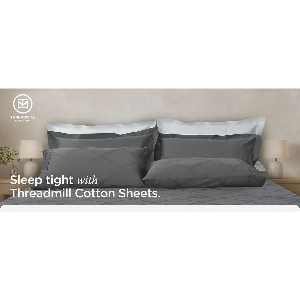 100% Cotton Twin Sheet Set Green 300TC Sateen Weave 3 Piece Soft Bedding